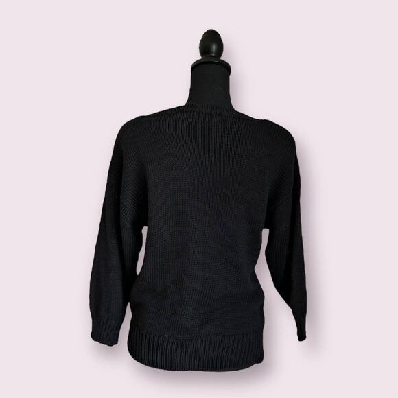 Jimmy Garcia Hand Loomed Cotton Blend Rose Sweater Sz S - Picture 2 of 7